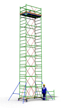Аренда вышки туры TT2400 с площадкой 1,2 м. х 2,4 м.